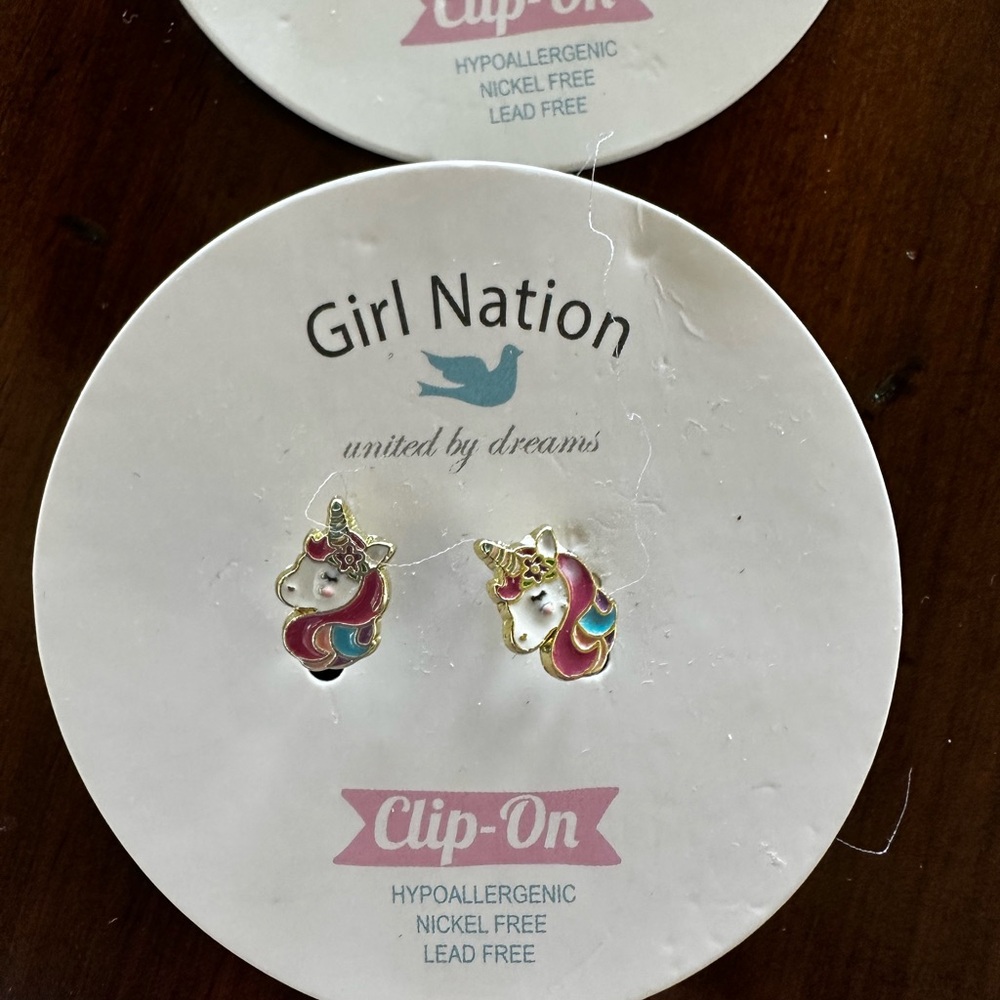 Girl Nation Kids Clip-On Earrings Set - Multicolor - Picture 6 of 9